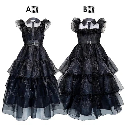 コスプレ変装仮装 衣装 アダムス一家 水曜日 演出服 ドレス wednesday コスチューム パーティードレス期間限定30％