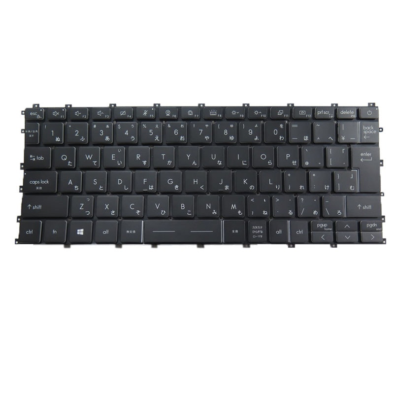バックライト ノートパソコンキーボード互換 MSI Summit E13 Flip Evo 11th MS-13P2 A11MT MS13P2 日本語 JP ブラック フレームなし