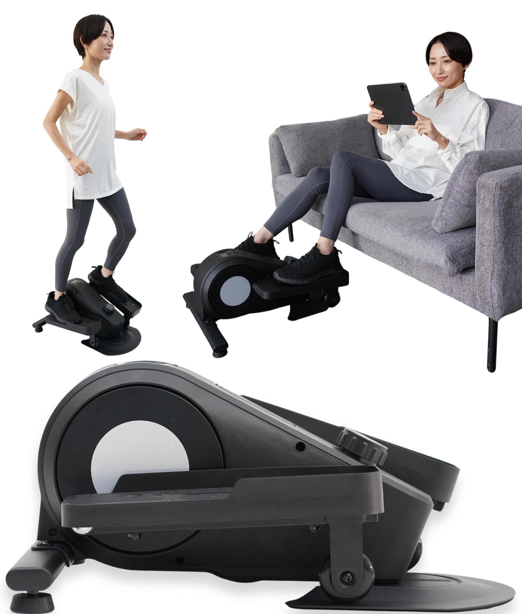 ステッパー【静音/3Way/負荷16段階/120分連続使用】ウォーキングマシン エアロバイク 健康器具 足踏み健康器具 有酸素運動 室内 エクササイズ フィットネス 運動器具 ST153