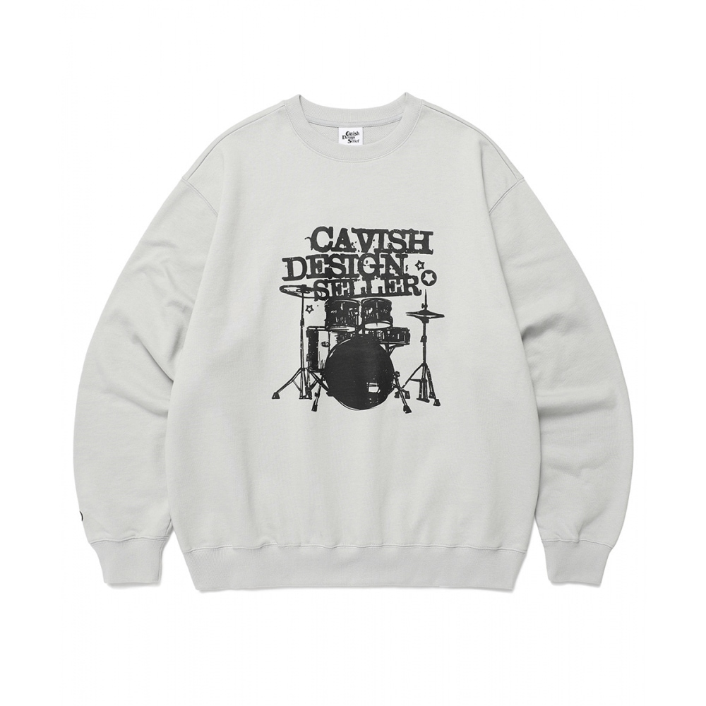 キャビッシュドラムスウェットシャツライトブルー (CV2DFUM441A)