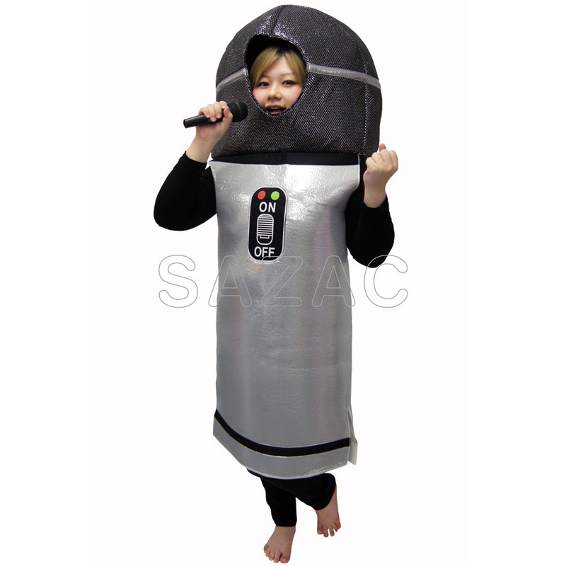 コスプレ 仮装 SAZAC(サザック) マイクコスチューム 【 コスプレ 衣装 ハロウィン 仮装 パーティーグッズ おもしろ コスチューム おもしろコスチューム 爆笑 笑える 余興 面白コスチューム