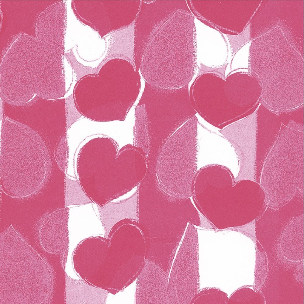 （まとめ買い）ササガワ 包装紙 ハート柄 アムールピンク 半才判 50枚入 49-3403 [x3]