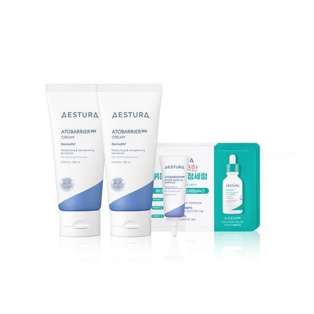 【正規品扱い店】【1+1】アトバリア365クリーム 80ml 2個 + Gift!!! 水分 アンプル7ml