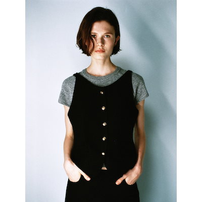 Courreges ✨美品✨ ハーフジップ 長袖 トップス ロゴ ワッペン 38