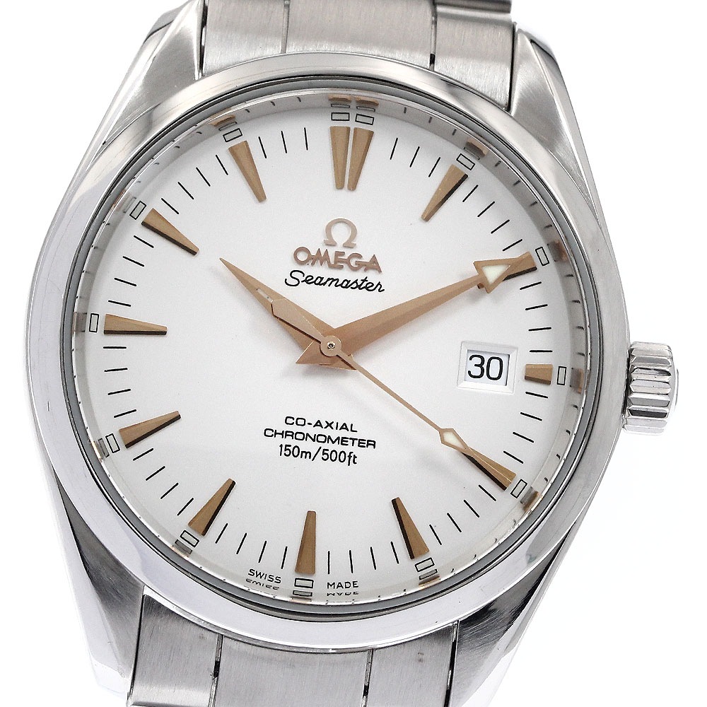 オメガ OMEGA 2503.34 シーマスター アクアテラ コーアクシャル デイト 自動巻き メンズ 良品 _898766【中古】