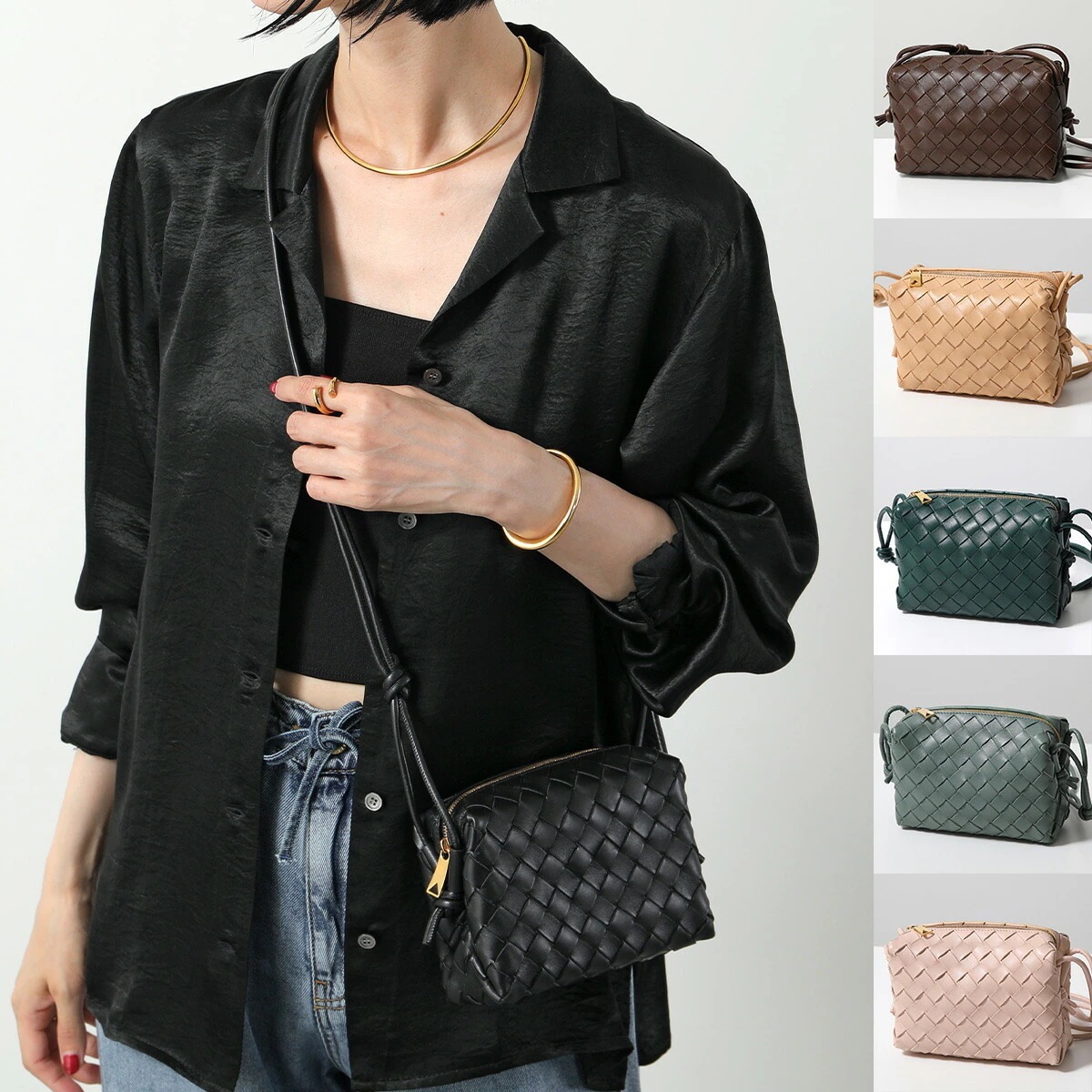 BOTTEGA VENETA ボッテガヴェネタ ショルダーバッグ MINI LOOP 680254 723547 V1G11 レディース イントレチャート 鞄 カラー6色 680254V1G11842