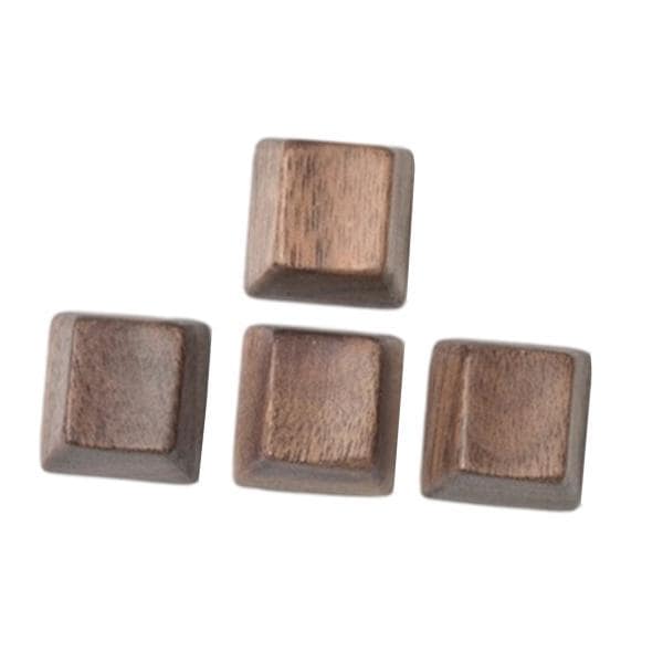 CherryMXキーボード用の手作りブラックウォールナット木製キーキャップ4個矢印キー