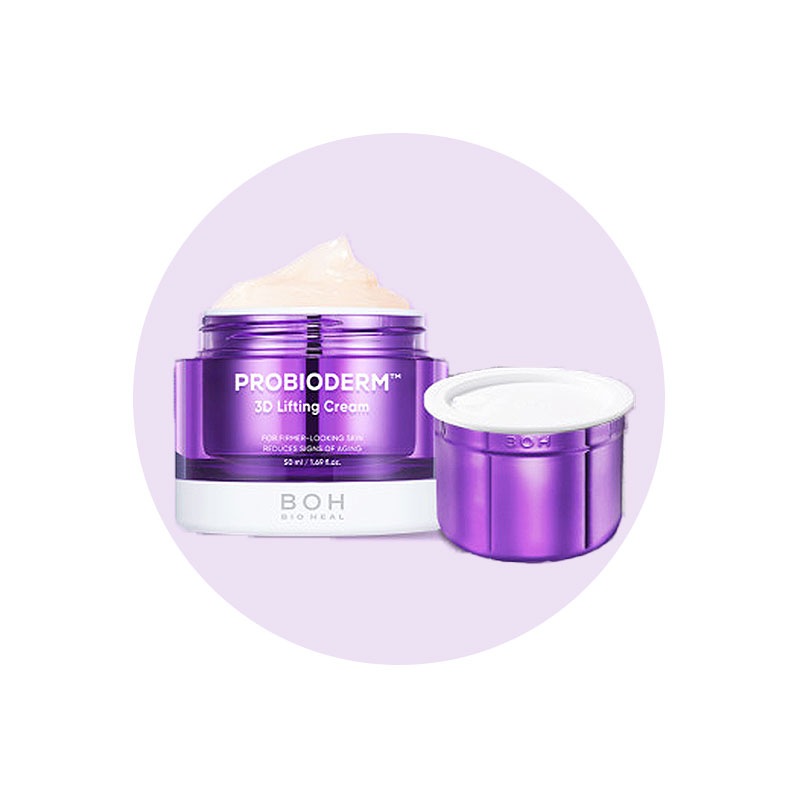 [BOH] Bio Heal Boh Probioderm 3Dリフティングクリーム50ml+リフィル50ml