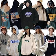 Qoo10 パーカー韓国ファッショントレーナー レディース服