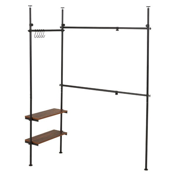 KTR-3141BB 突っ張り伸縮ハンガーラック(ブラウン/ブラック) メーカー直送 8,918円