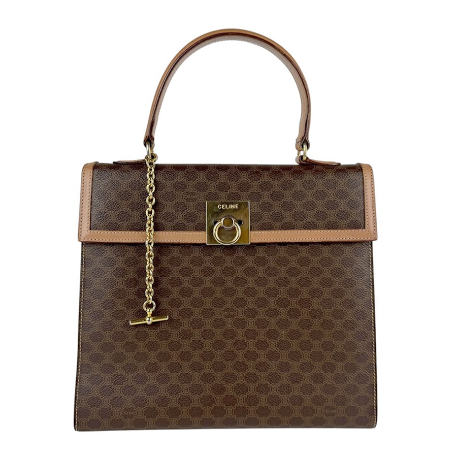 セリーヌ CELINE ハンドバッグ マカダム PVCコーティングキャンバス ブラウン レディース z6220 25,752円