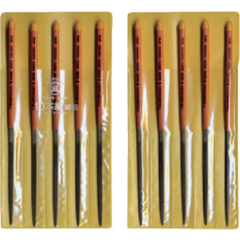 ツボサン　組ヤスリ 10本組 角 細目　KA01003