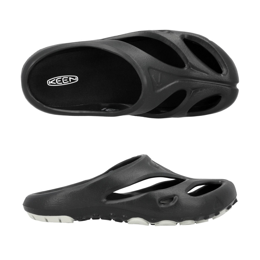 キン シャーンティ ブラック ダウンブルースライドスリッパ (1026263)