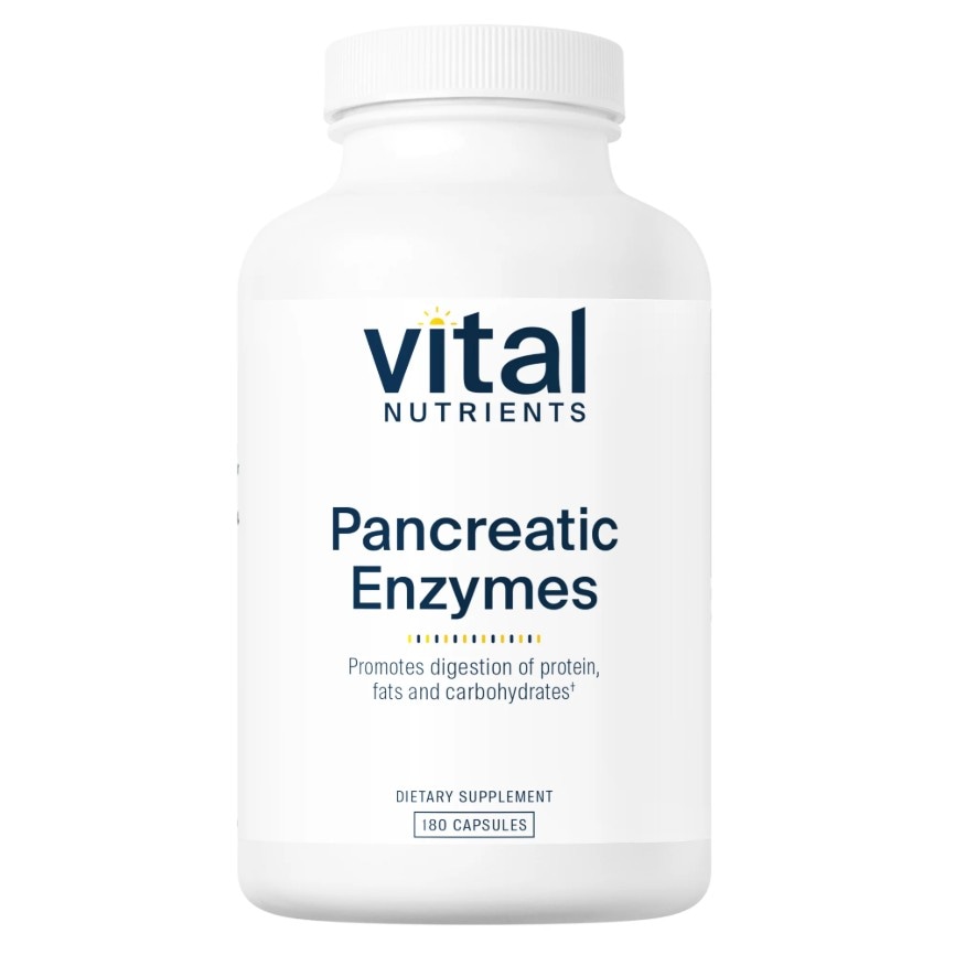 Vital Nutrients Pancreatic Enzymes 1000mg (full strength) 180 capsules
