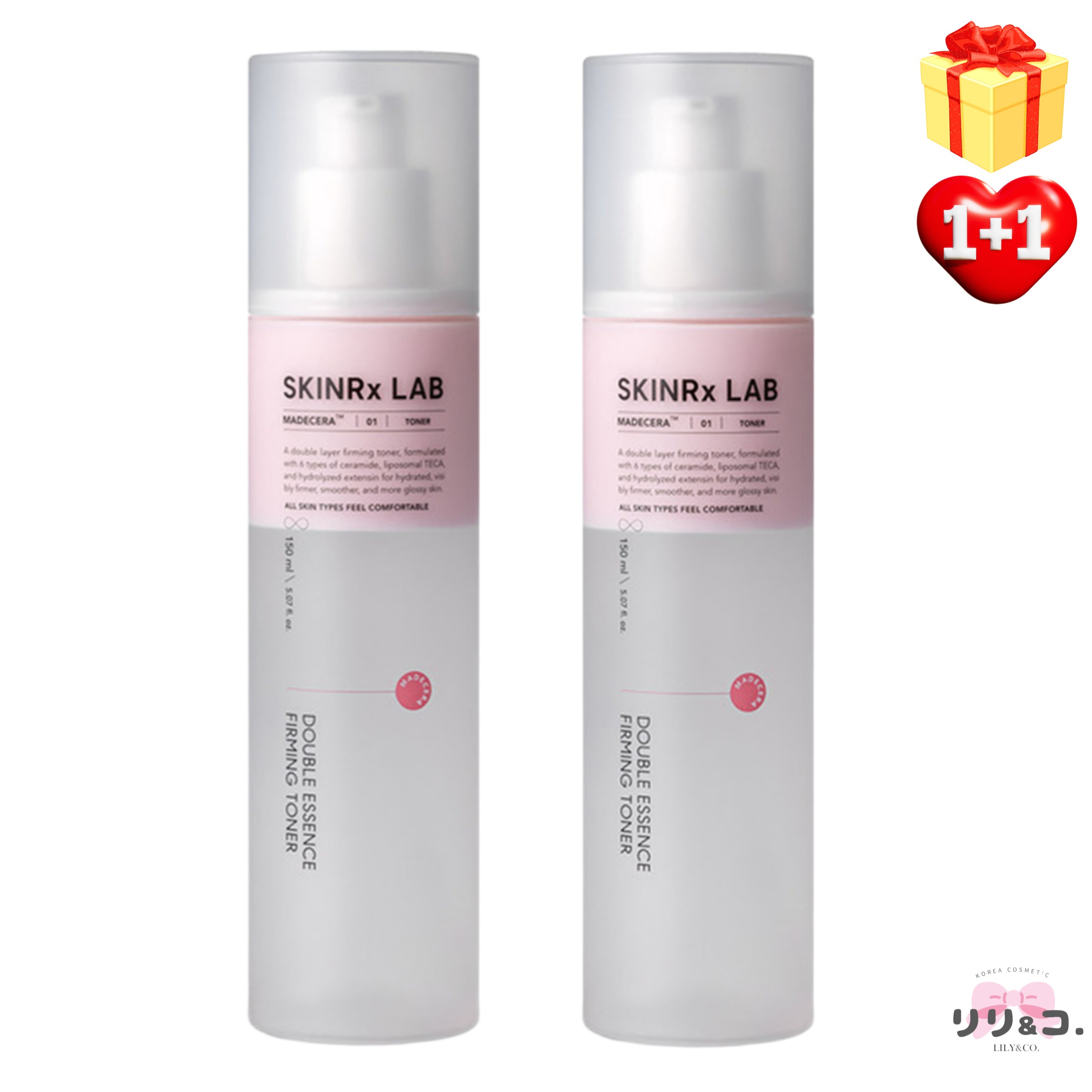 [韓国人気 1+1] マデセラ ダブルエッセンス ファーミングトナー 150ml＋150ml 計300ml 韓国スキンケア 化粧水 大容量 肌鎮静 乾燥 保湿 スキン トナー 角質ケア 水分補給 鎮静