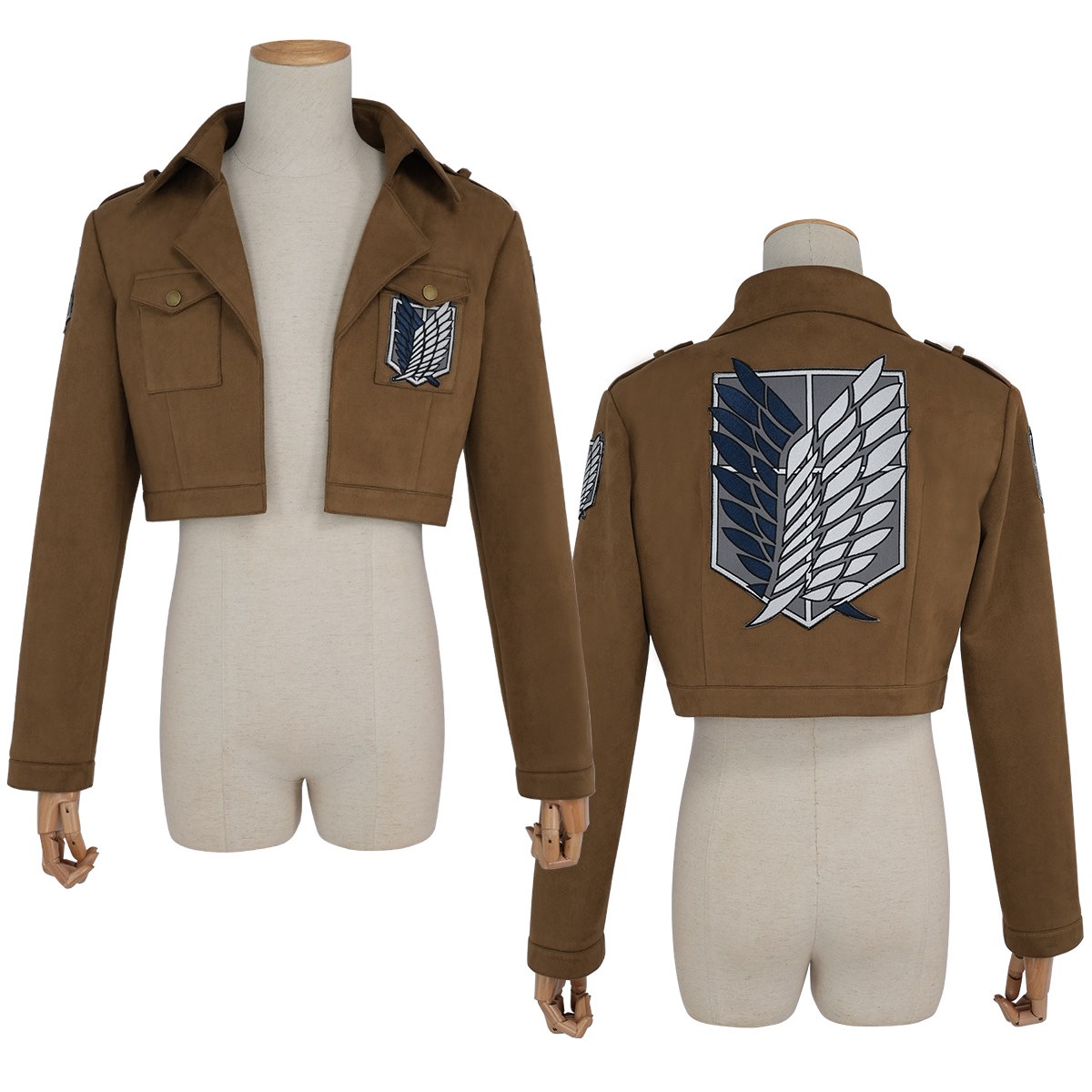 [2026 新作]HOLOUNCOSER 進撃の巨人 エレン・イェーガー 調査兵団 ジャケット 自由の翼 コスプレ 常服生地 C服 衣装 フルセット 仮装 ハロウィン アニメ