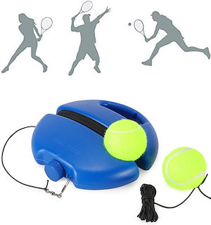 ボールをバウンドさせるテニス トレーナー2 つのバウンドするボールを持つテニス トレーナー