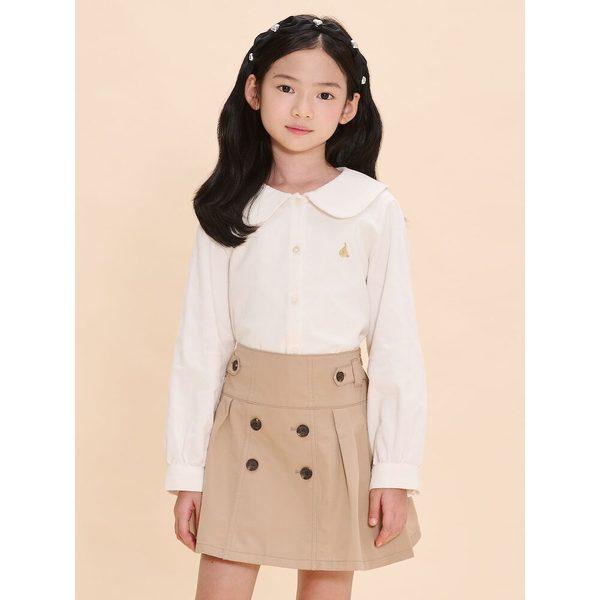 [BEANPOLE KIDS] 女の子 ラウンドカラー コーデュロイシャツ アイボリー (BI4964G010)