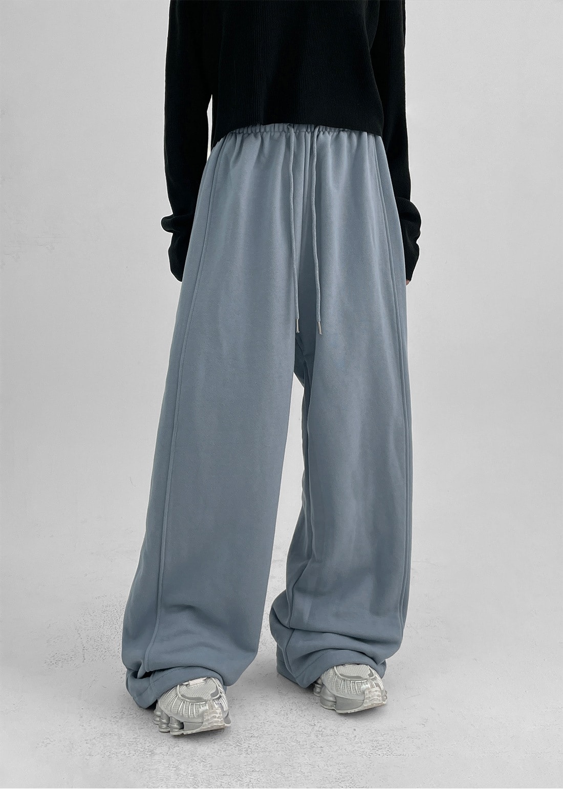 (UNISEX) ドカン切開ワイドストリングパンツ