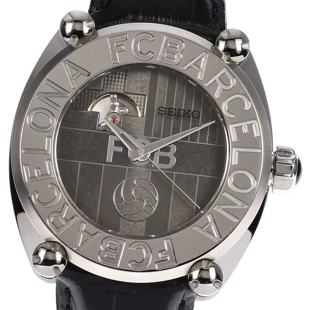 【SEIKO】セイコー ガランテ FCバルセロナ限定品 SBLL021/8L38-00H0 自動巻き メンズ_696065 【232】【中古】