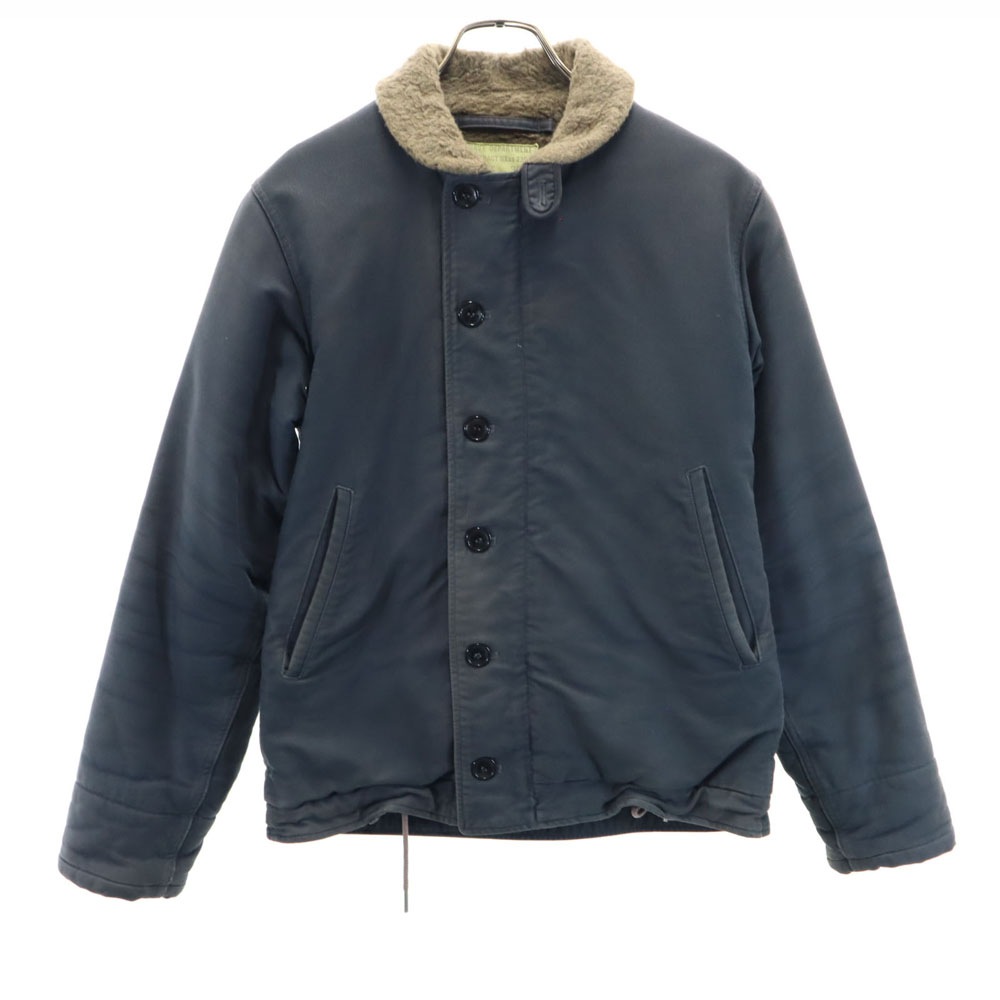 東洋エンタープライズ BR12030 ネイビーデパートメント実名復刻 N-1 デッキ ジャケット 36 チャコールグレー ジャングルクロス メンズ