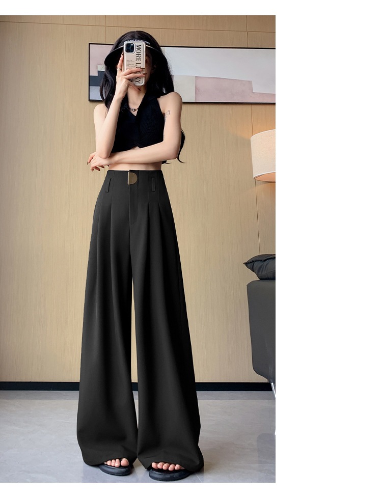 タックワイドパンツ レディース ボトムス パンツ ハイウエスト ワイドパンツ レディース 春秋 ウエストタック ゆったり 細見え セレモニ ハイウエスト 上品 ズボン カジュアル 通勤 仕事 オフィス