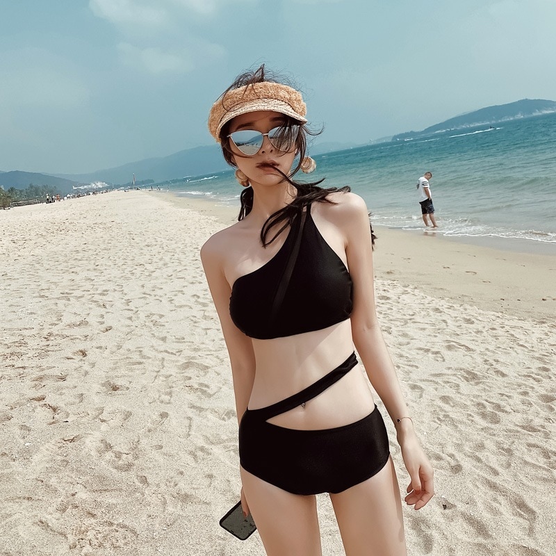 休暇用 でモダン 着痩せ効果 ビキニ レース ビーチ水着SwimwearLYZ42 セクシービキニ