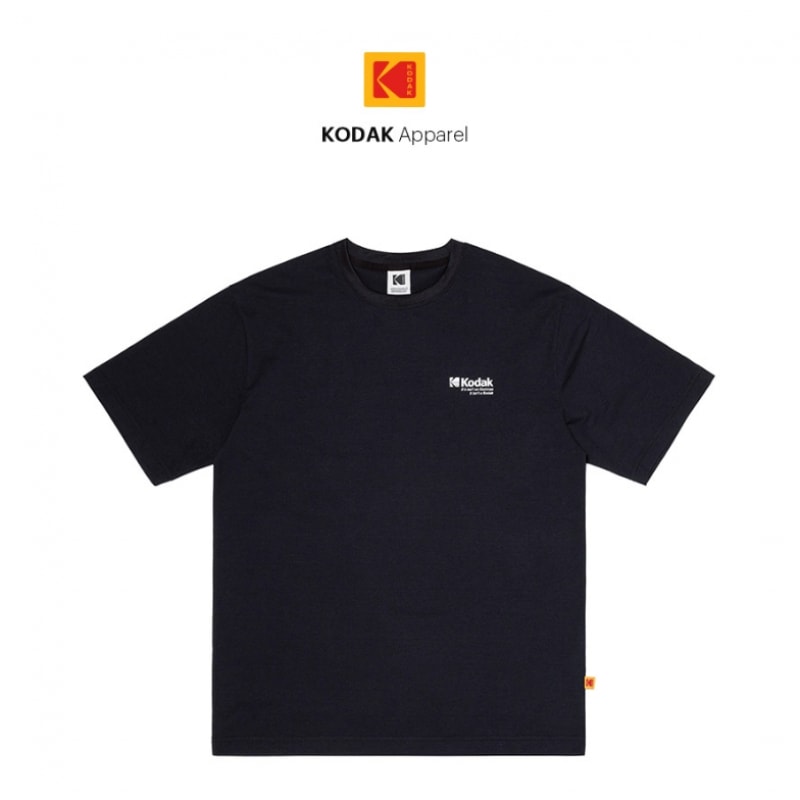 コダックエアクロームソロナセミオーバーフィットショートスリーブ T シャツブラック