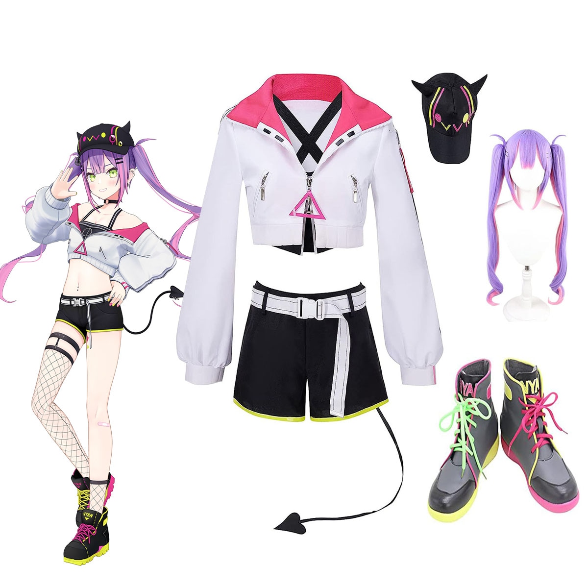 バーチャルYouTuber VTuber にじさんじ 常暗永遠 常闇トワコスプレ ホロライブ hololive VTuber ハロウィン 小悪魔セパレート