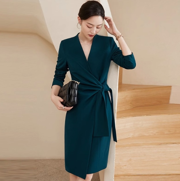 ドレス ワンピース パーティー 二次会 披露宴 演奏会 発表会 ステージ 舞台 フォーマル キャバ ダンス 衣装 コスプレ コスチューム 謝恩会 演劇 ラウンジ クラブ ミモレ ロング 7分袖