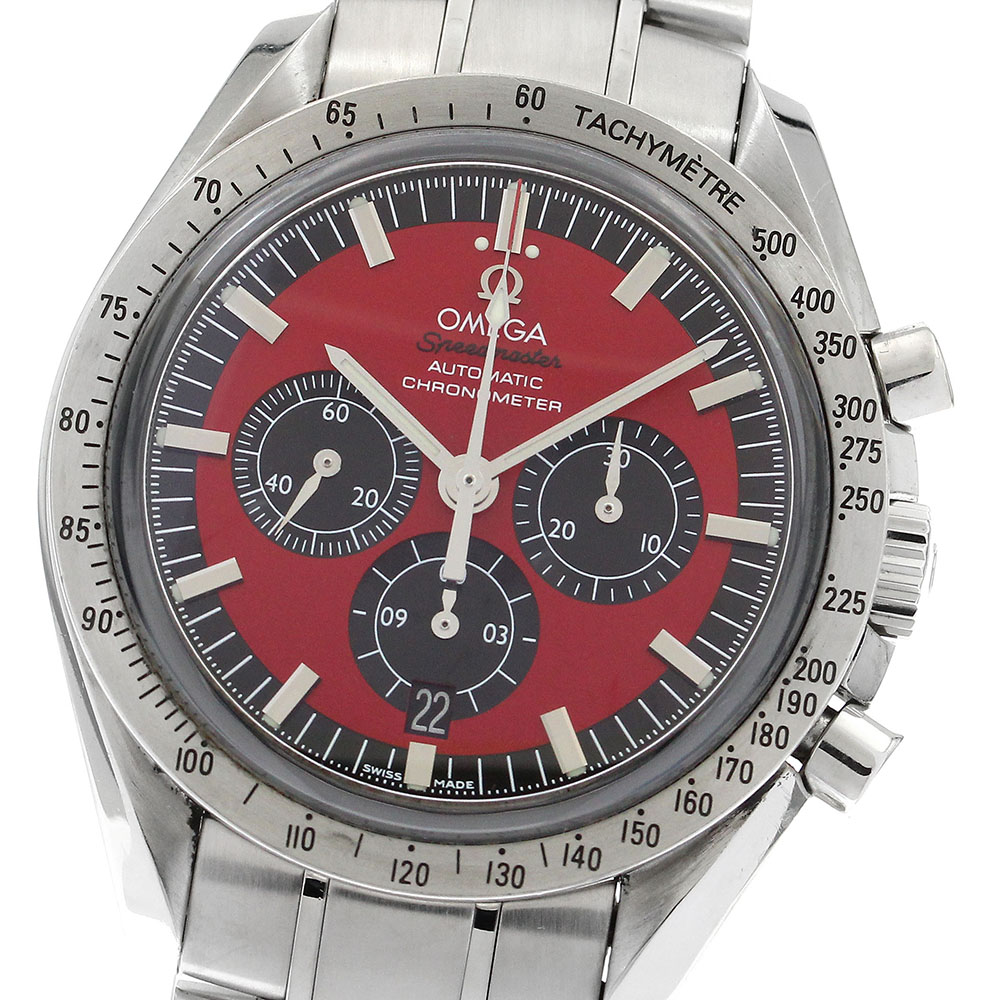 オメガ OMEGA 3506.61 スピードマスター シューマッハ レジェンド デイト クロノグラフ 自動巻き メンズ _894985【中古】