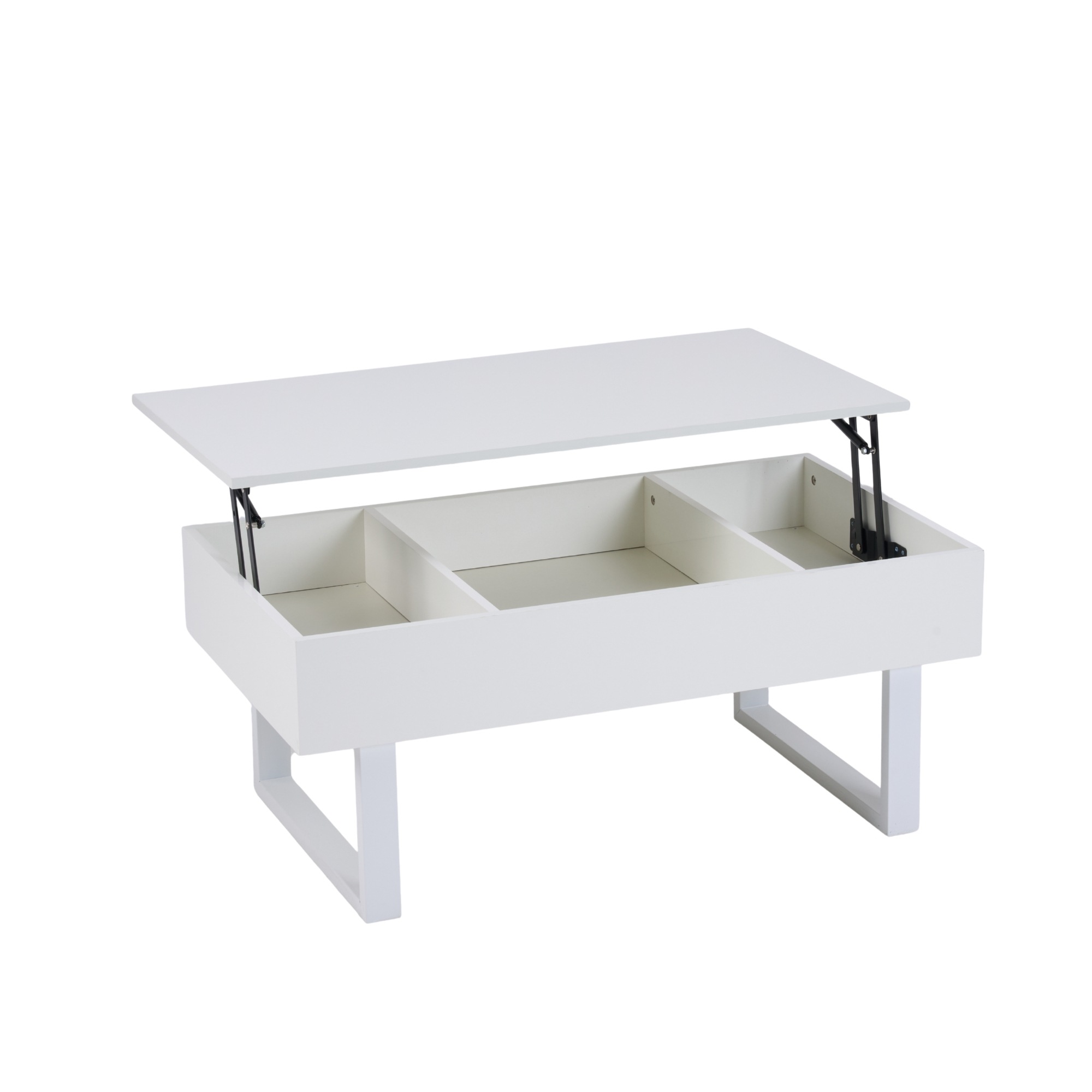 【国内即発送/送 料無料】元sku 299153 テーブル センターテーブル ローテーブル リビングテーブル 高さ調節 内部大容量収納 ホワイト-256