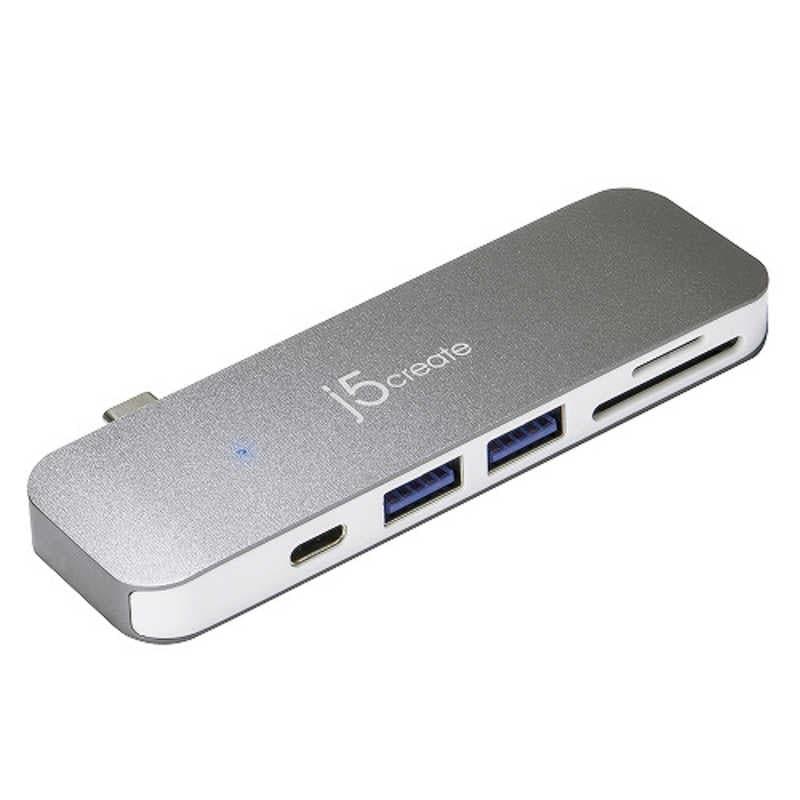 J5　Type-C 6-in-1 ウルトラドライブドックPD60W対応　JCD388