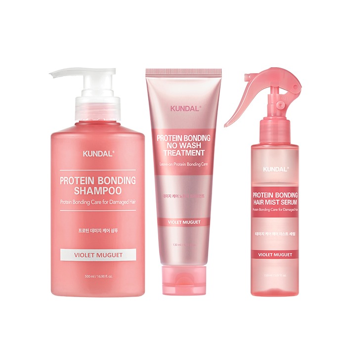 タンパク質ダメージケアシャンプー+ノーウォッシュトリートメント+ヘアミスト3点セット
