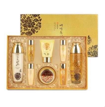 イェダムユンビップライムラグジュアリーゴールド女性ベーシック化粧品4種セット
