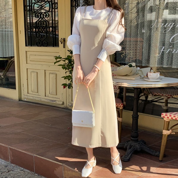 ウエストリボンキャミワンピース op10882