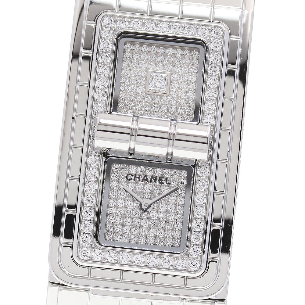 シャネル CHANEL H5812 コード ココ ベゼルダイヤ クォーツ レディース 良品 保証書付き_845092【中古】