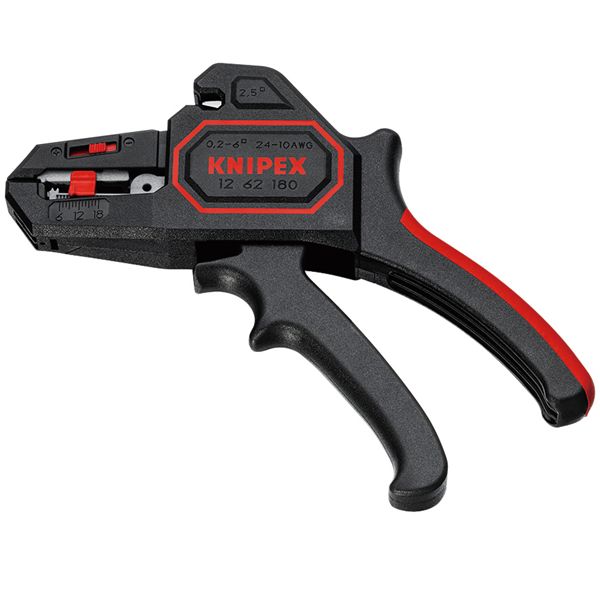 KNIPEX クニペックス 自動ワイヤーストリッパー 0.2-6.0 全長180mm 1262-180