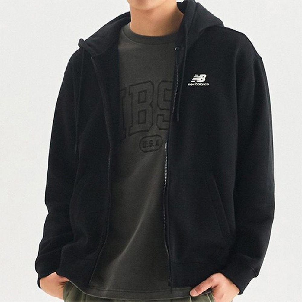 [ニューバランスシューズ] ニューバランスユニ起毛セミオーバーフードジップアップ NBMDD41013-19