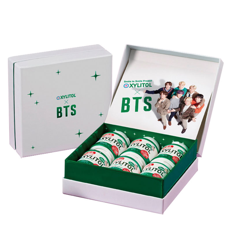 XYLITOL X BTS 87gX6本 キシリトールガム限定版