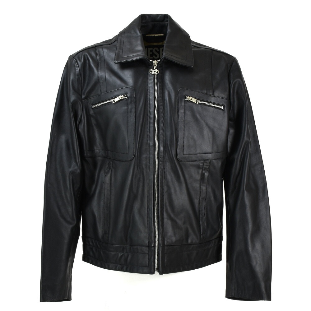 ディーゼル ライダース メンズ レザージャケット ジップアップジャケット レザー ブラック 黒 DIESEL L-CALE[035600dfav]