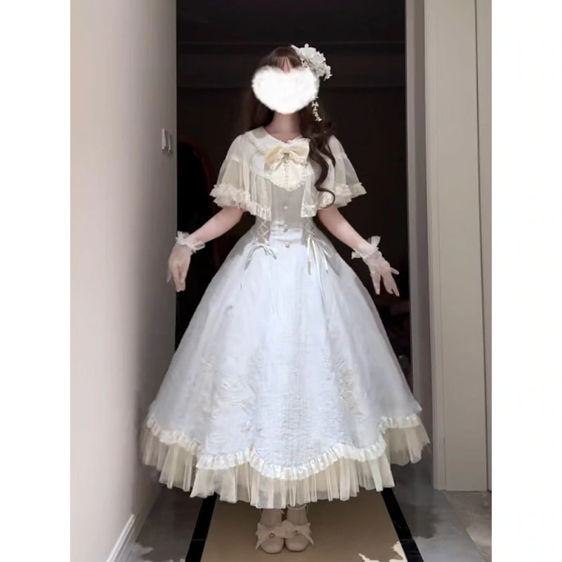 ロリータ 夏の新作重工ロリータウエストマークドレス 5,054円