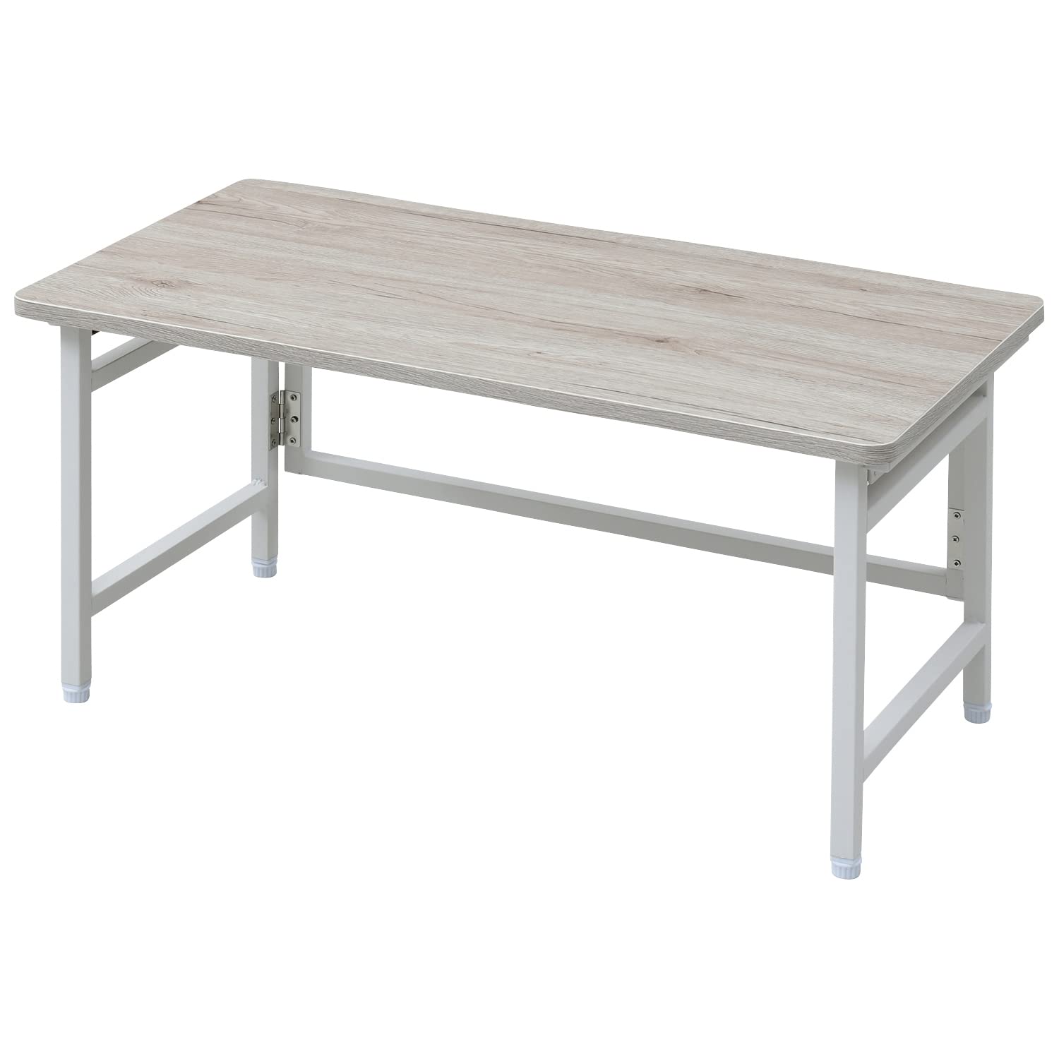 山善(YAMAZEN) デスク ローテーブル 折りたたみ コンパクト 完成品 幅80×奥行40×高さ40cm 傷・汚れ・水分・熱に強い天板(メラミン加工) アンティークアイボリー/ホワイト