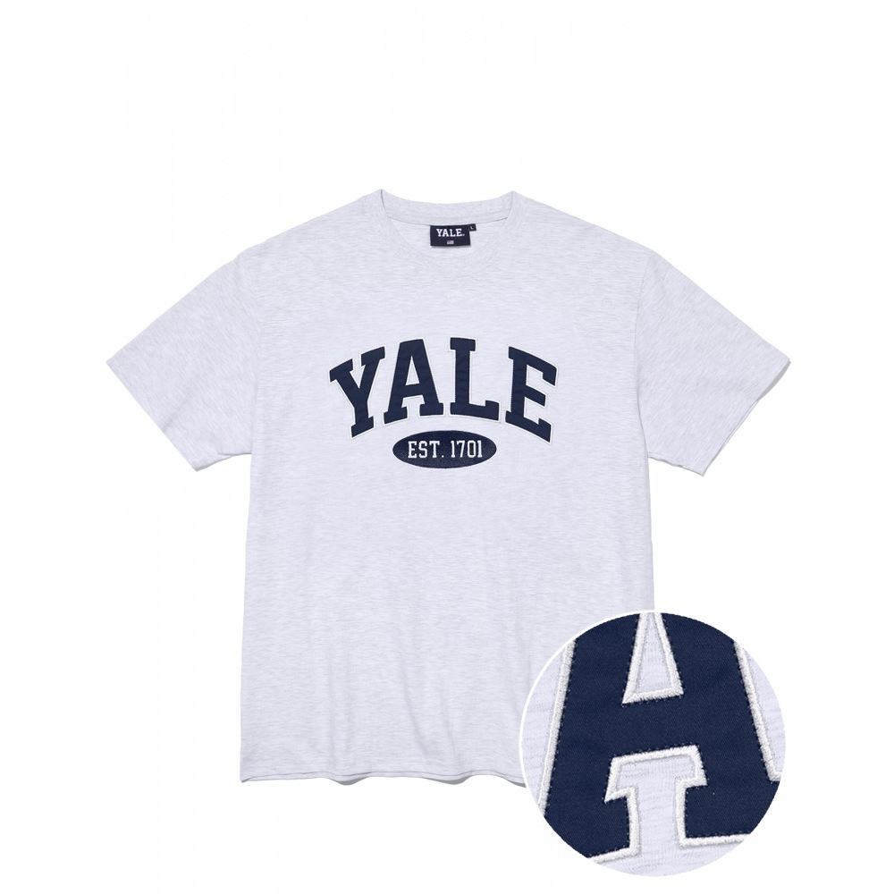YALE(23SS) 2トーン アーチTEE ライトグレー