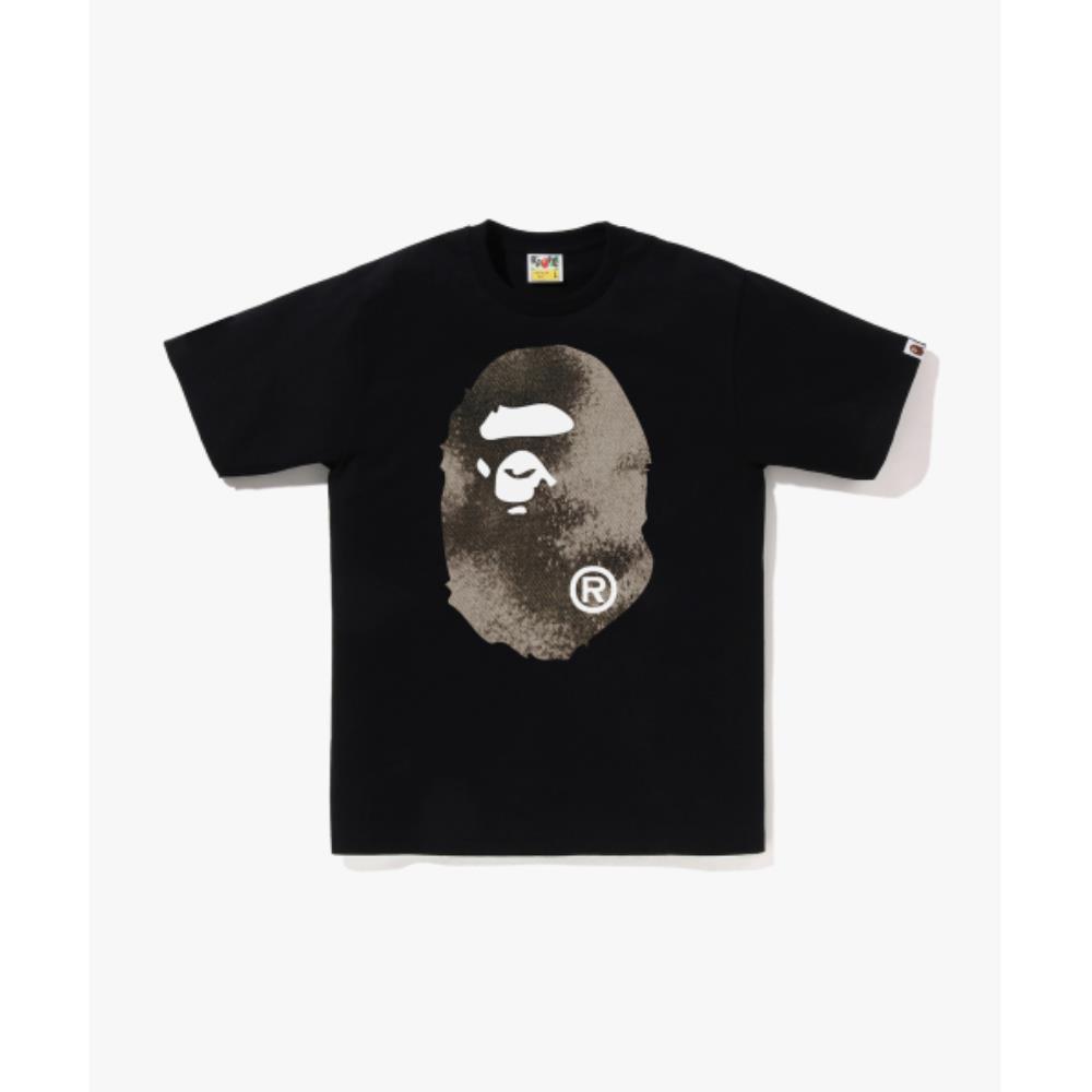 BAPE High Tone Bleach Big Ape Head T-Shirt M BLACK 001TE