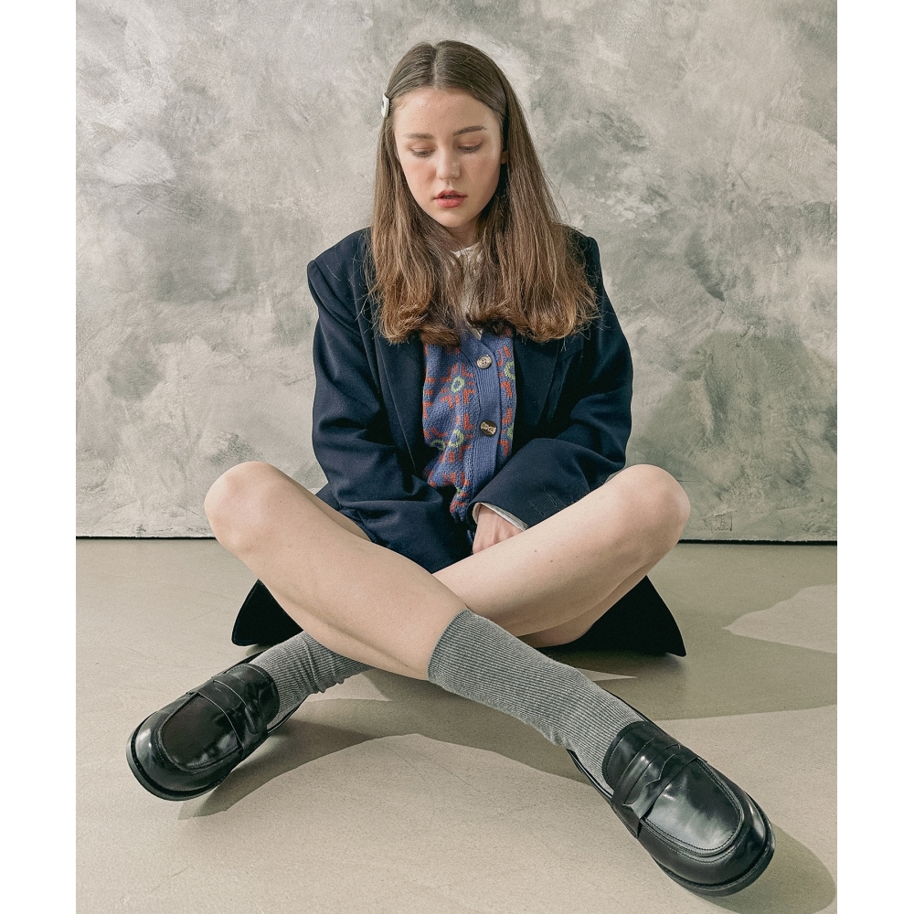 MAC MOC Lucas 3Colorベーシックデイリーペニーローファー 2.5Cm