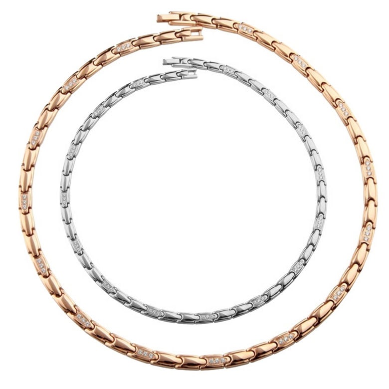 ゲルマニウム ジュエリー ネックレス 健康 磁石 ローズゴールド レディース メンズ おしゃれ カジュアル プレゼント ギフト クリスマス