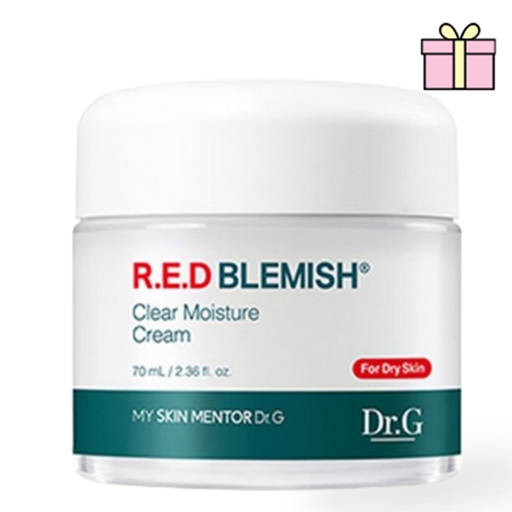 【韓国コスメ】レッド ブレミッシュ クリア モイスチャー クリーム, 70ml 1個 /べたつかない3重鎮静低刺激保湿クリーム