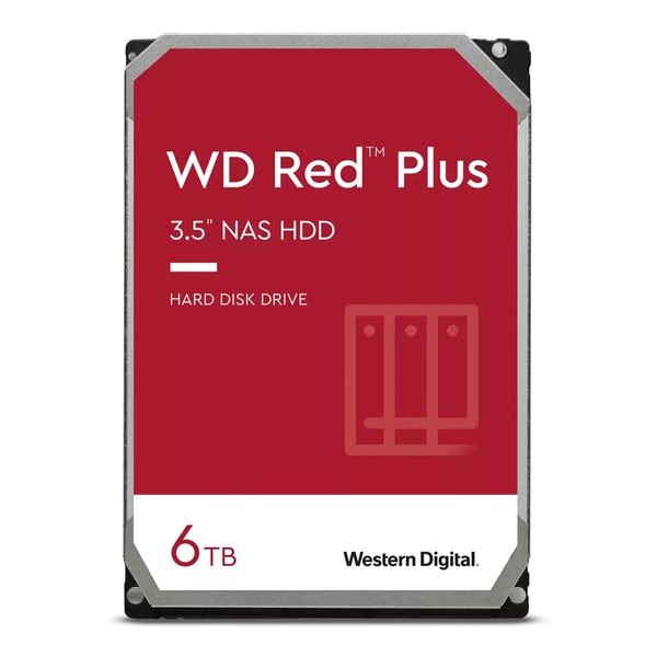 WD 6TB HDD Red Plus NAS ハードディスクドライブ 3.5 WD60EFPX