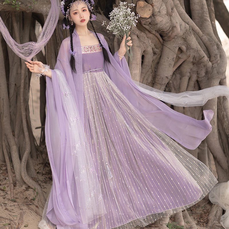 Mu Lanxiang [Yunying] Hanfu Women 2023 New Myrobalan Skirt Full Set of Immortal Ancient Style Spring